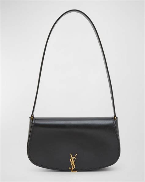 Saint Laurent Mini YSL Flap Leather Shoulder Bag